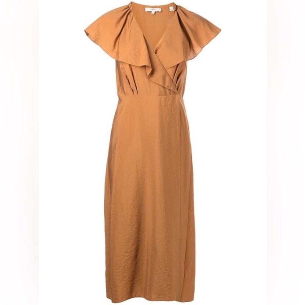 Vince Braid Trim Wrap Dress - Picture 2 of 7